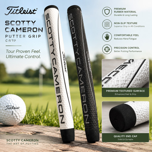 Golf putter grip leather - grip, pu